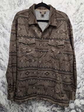 Ariat Mens Caldwell Southwestern Shirt Jacket/shacket XXL, Western Cowboy